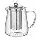 Chaleira 750ml em Vidro Com Infusor Aço Inox Boro